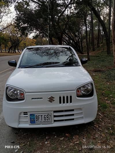 White Suzuki Alto VXR 2025 model
