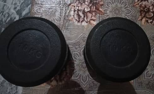 Dumbbells Pair 10 kg each.