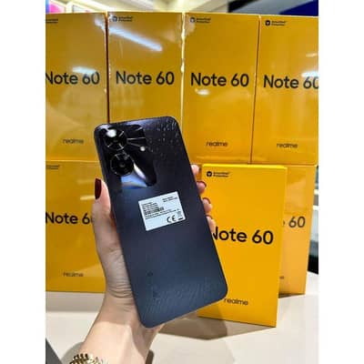 Realme Note 60,  full nnew Condition Black Colour Complete Saman 4 128