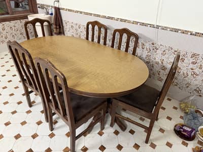 Wooden Dining Table 6 seater