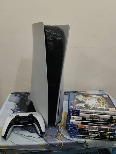 ps5 fat 1tb with orignal controller and games