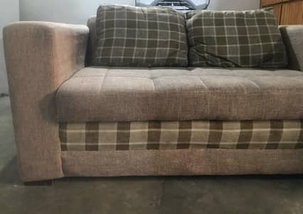 Comfortable 2-Seater Fabric Sofa – Neat & Well Maintained