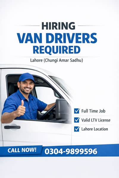 LT V Driver Required for Factory near chungi amar sandhu