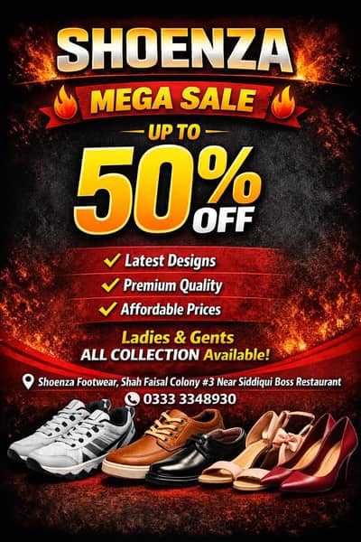 Bug discount sale on every shoes sandles and slippers