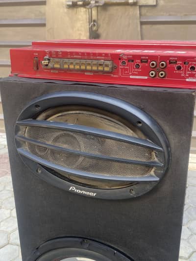 Bose Bass Tube + Pioneer Speakers + 4-Channel Amplifier