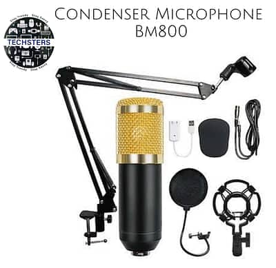 Professional Condenser Microphone - Podcast Mic Set Condenser Mic