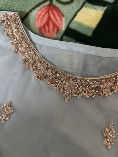 Elegant Sky Blue & Blush Pink Wedding Wear | 3-Piece Suit