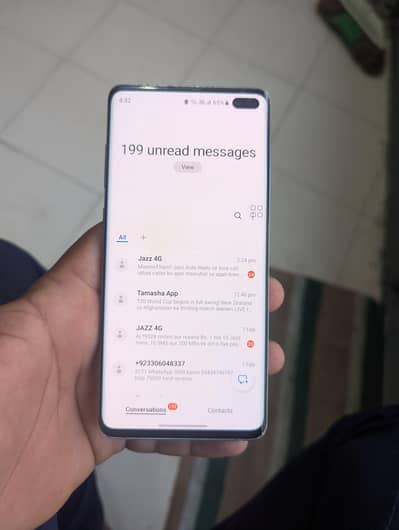 Samsung S10 plus 8.128 back barck sell or exchange read add