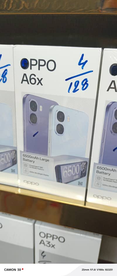 OPPO A6X 4/128 BOX PACK ALL COKORS AVAILABLE HERE