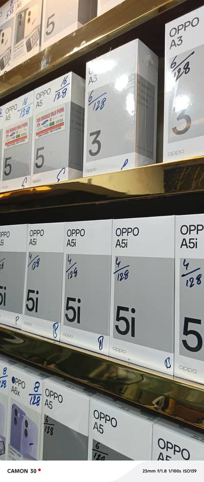 oppo A5I 4/128 box pack all colors available herebest