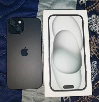 iphone 15 jv 128gb 1 month used box open new