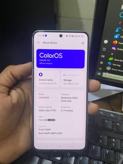 OnePlus Nord 3 16/512 Gb PTA Gaming phone