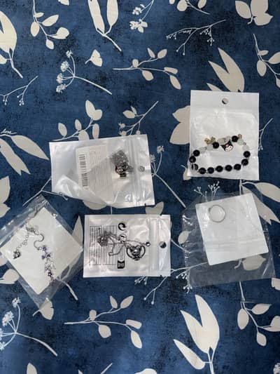 Sanrio kuromi bracelets pendants and ring