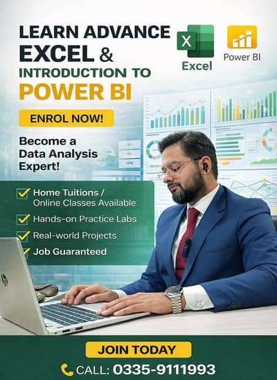 Lear Advance Excel and Introduction to Power BI