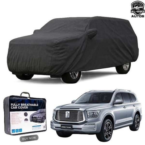 GWM Tank 500 HEV Double Layer Premium All-Weather Car Top Cover – Durability, Waterproof, Dustproof & UV Resistant with soft inner lining