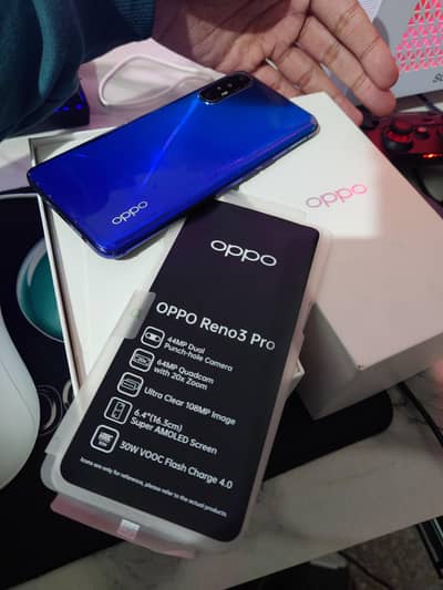 Oppo Reno 3 pro 8Gb 256GB PTA Approve with Box