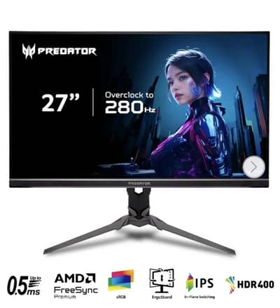 Acer Predator 27" IPS 280hz 0.5ms G-SYNC HDR gaming monitor