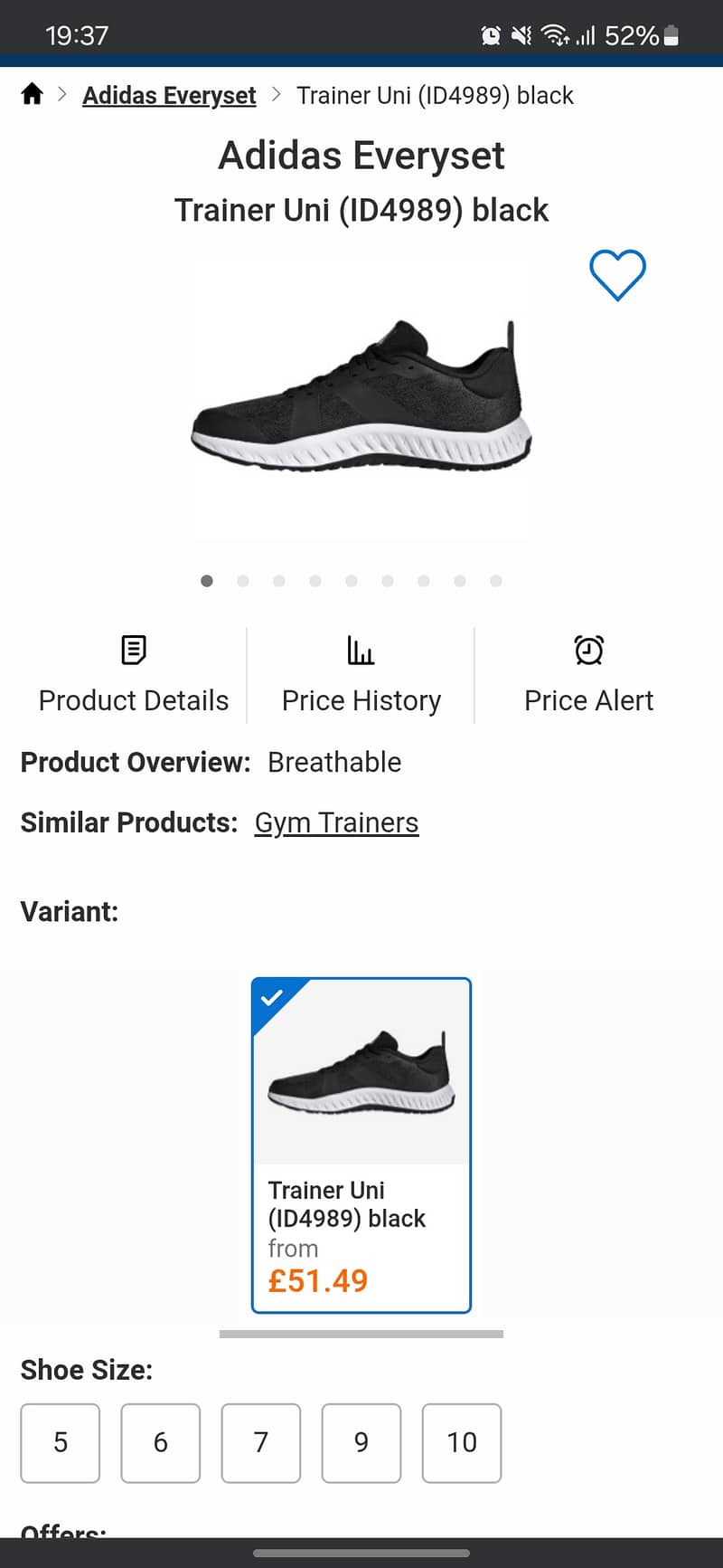 Adidas everyset trainer 5