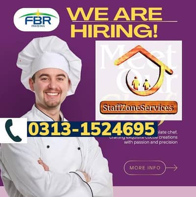 Cook Positions Open in Karachi – Male & Female Required