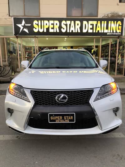 Pearl white 2011 RX 450H, 2018 import with beige interior and sunroof.
