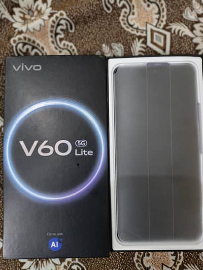 Vivo v60 Lite 5G 12/256 New just box open  00 time sim use