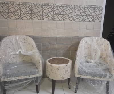 coffee table with chair