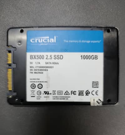 1TB crucial Sata SSD for sale