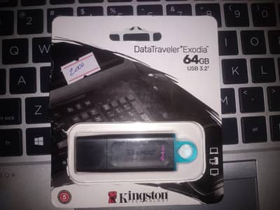 Kingston 64GB USB 3.2 latest 11 months company warranty