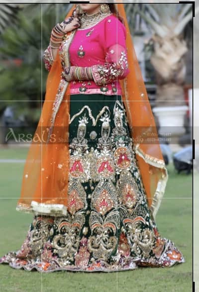Bridal lehnga for mehndi