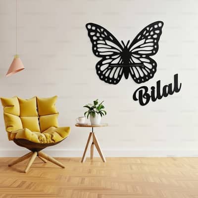 Custom Name Decorative Butterfly Wall Shelf | Home Decor