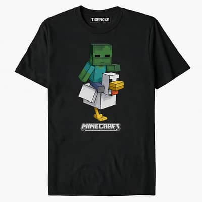 minecraft tshirt for gamers/boys brand tigeroxe gaming shirt