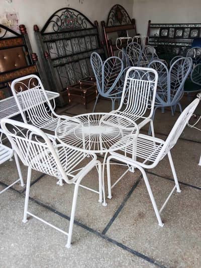 4 set chairs plus one small table
