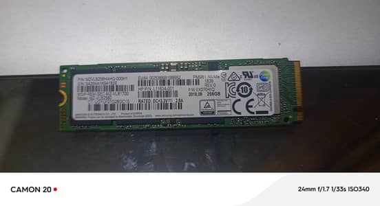 Samsung Nvme 256GB