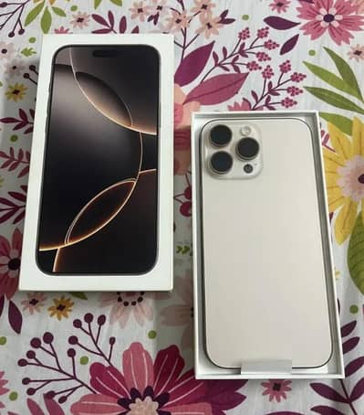 Apple iPhone 16 pro max complete box urgent sale connect wtp no