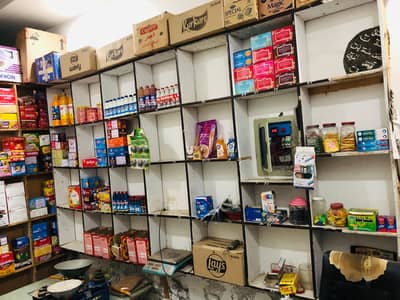 2 Shop racks and 3 Counter for sale