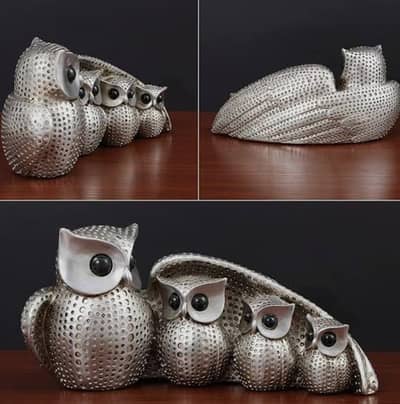 cool four owl family