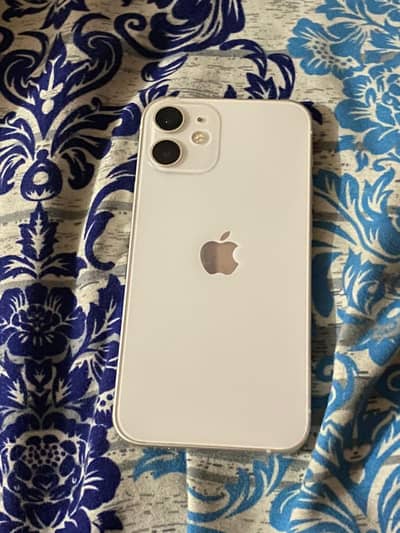 iphone 12mini non pta waterproof  128gb non pta white 77% battery