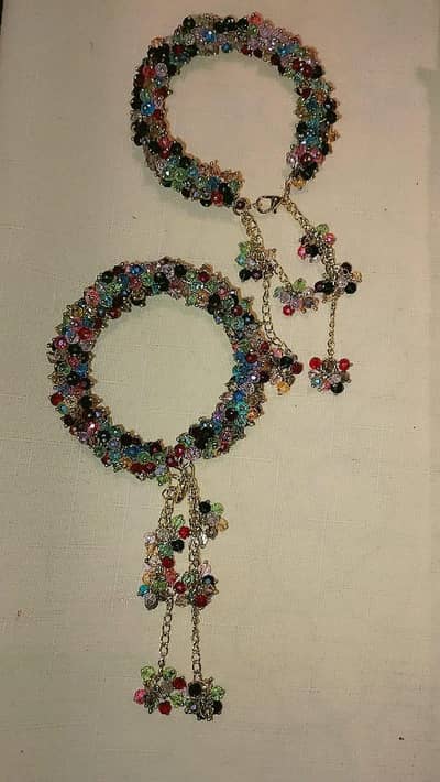 hand made bracelets & earing