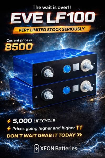 original EvE 3.2v 100Ah 5000+ life cycle A-Grade cell available