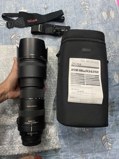 Sigma 50-500 mm DG OS APO HSM for Canon O3l7.4OO47O7