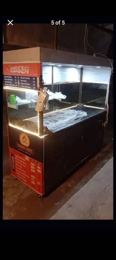 food counter 7 feet table chairs complete setup