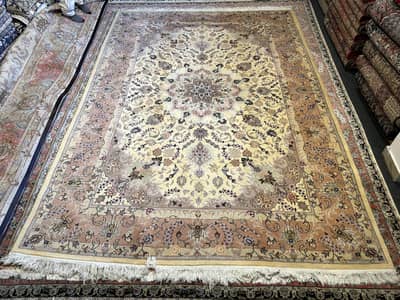 Handmade Persian Touchsilk Rug | Mashad Tabriz Royal Rug |irani carpet