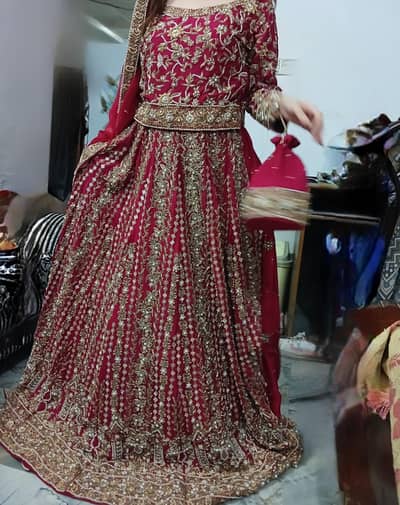 Branded Barat lehenga  best quality 1 time use