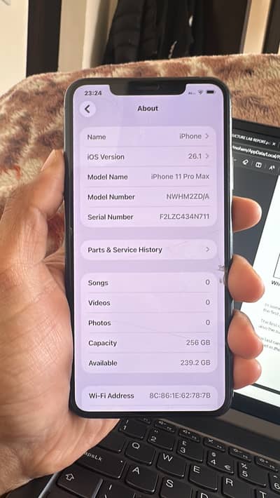 iPhone 11 Pro max 256 gb jv