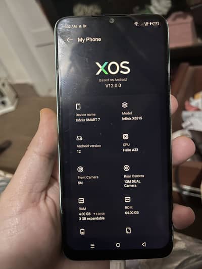 Infinix smart 7 4+3/64