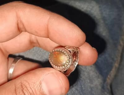 Black Ethiopian Fire Opal Vintage. .