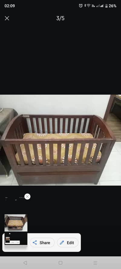 solid wooden Babycot