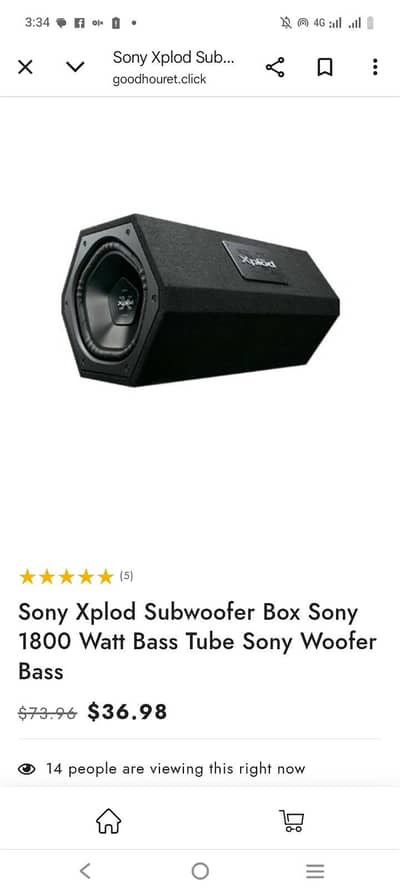 Sony woofer