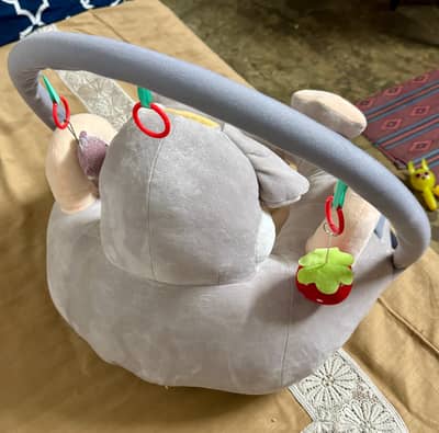 Baby Plush Sofa Seat with Hanging Toys – Hardly used