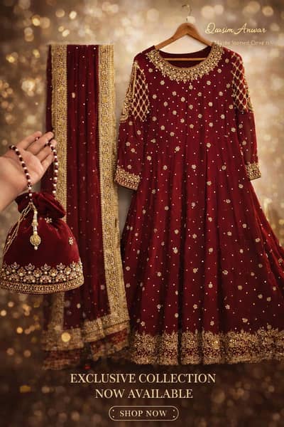 Designer dress by "qasim anwar"